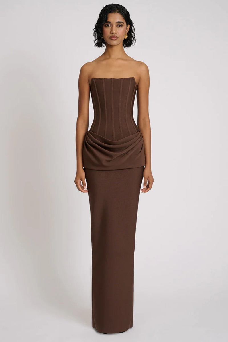 Hilda Gown - Chocolate (PREORDER)