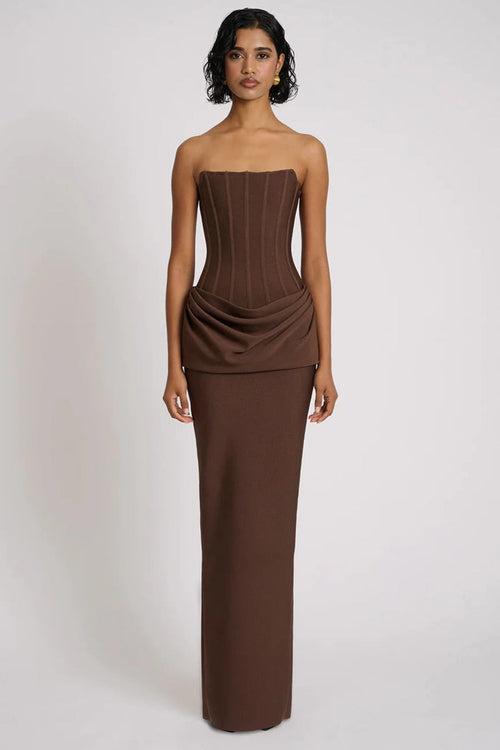Hilda Gown - Chocolate (PREORDER)