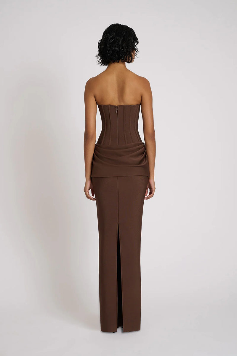 Hilda Gown - Chocolate (PREORDER)