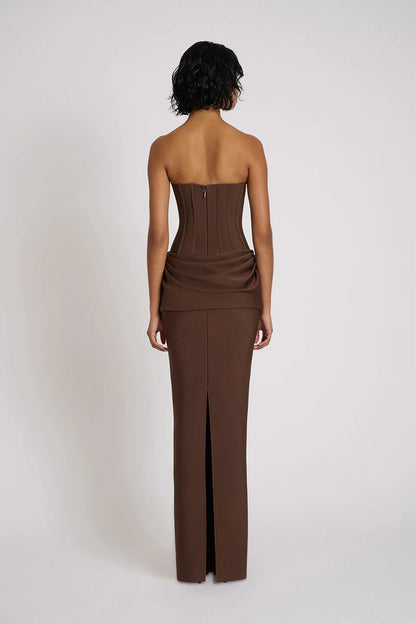 Hilda Gown - Chocolate (PREORDER)