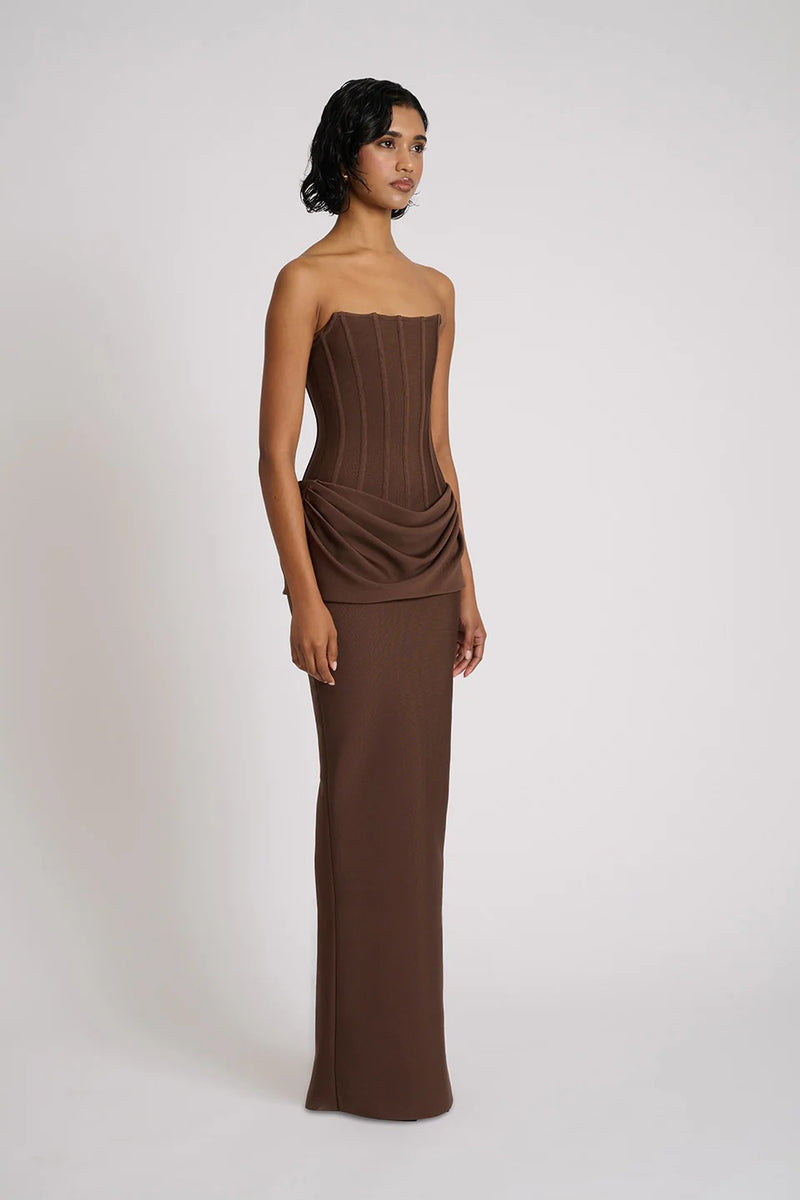 Hilda Gown - Chocolate (PREORDER)