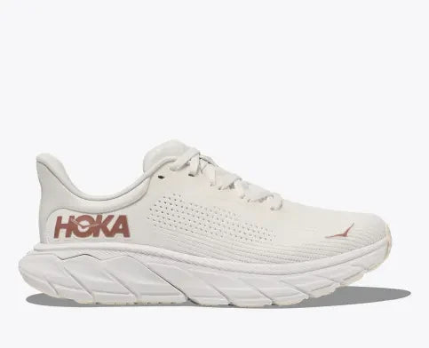HOKA WOMENS ARAHI 7 WHITE ROSE GOLD
