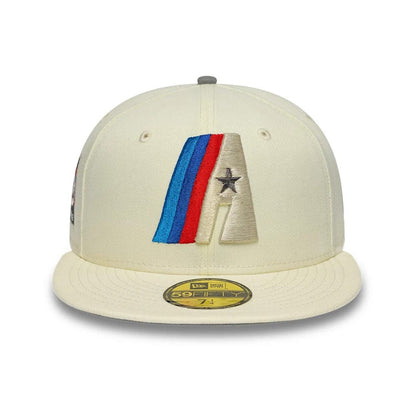 Pictured is this MLB Cooperstown Anniversary Houston Astros 59FIFTY Fitted cap in white. 3