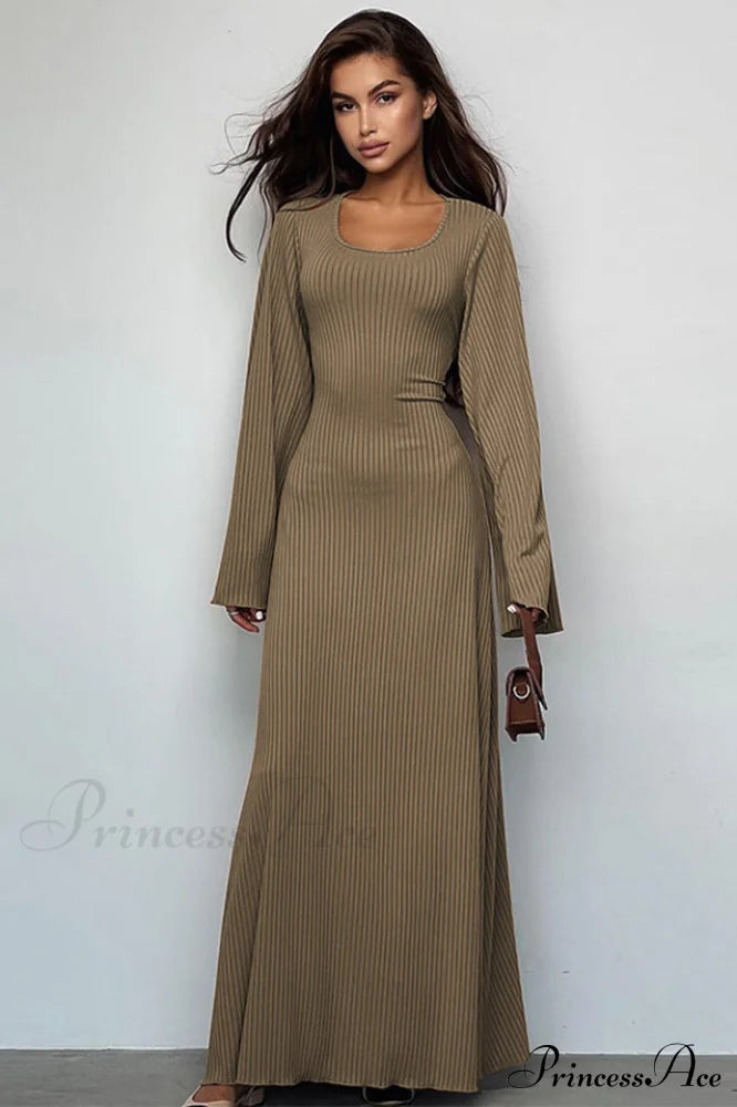 Jaye Long Stylish Sleeve Maxi Dress