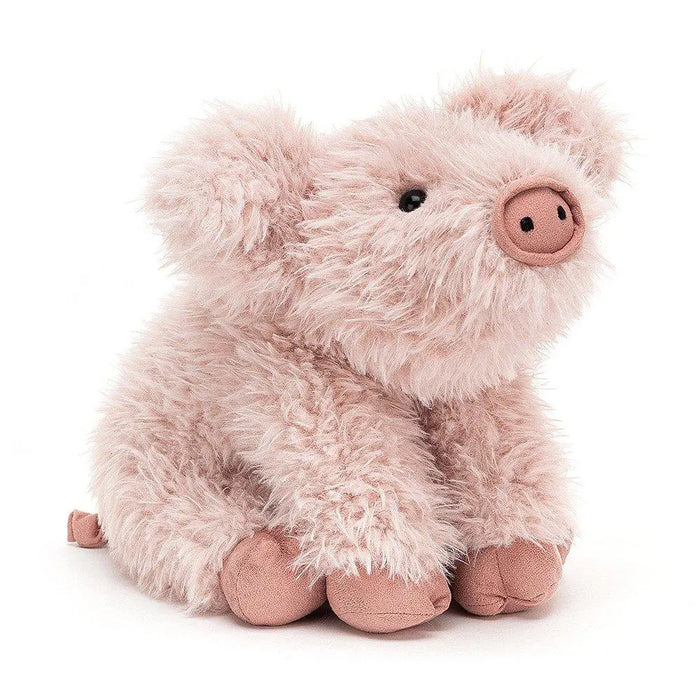 Jellycat Curvie Pig ONE SIZE - H9" X W6" Kids On Wheelz
