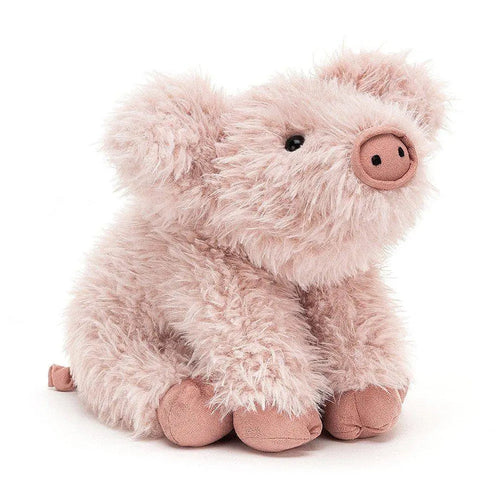 Jellycat Curvie Pig ONE SIZE - H9" X W6" Kids On Wheelz