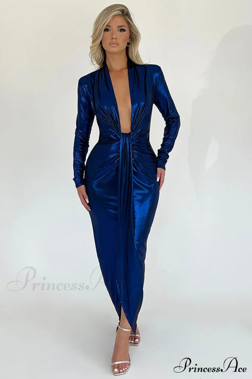 Juliette Metallic Tie Front Dress | Dress In Beauty