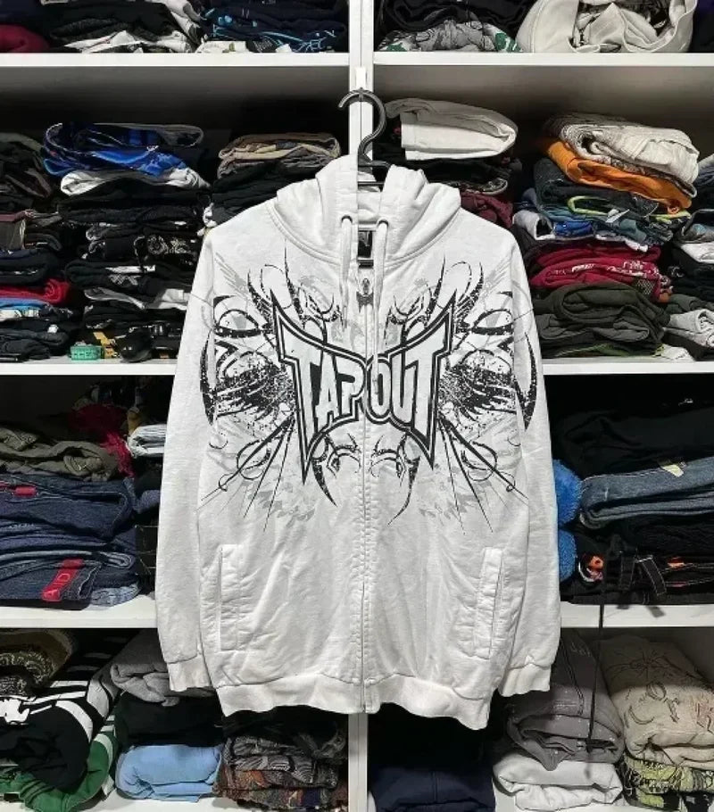 Kawaii Manga Streetwear Hoodie white / S