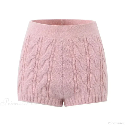 Knit Diamond Pink Cardigan Pink4 / S Cardigan-241208