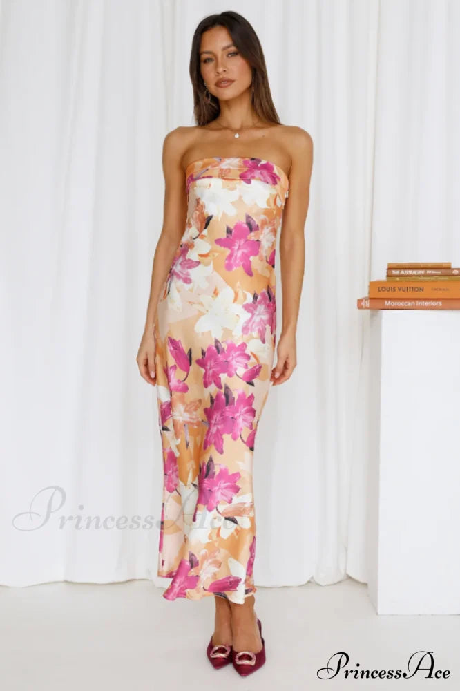 Kyra Satin Midi Dress | Dress In Beauty