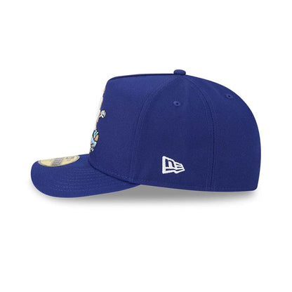 This is a LA Dodgers MLB Cartoon Dark Blue 59FIFTY A-Frame Fitted Cap 5