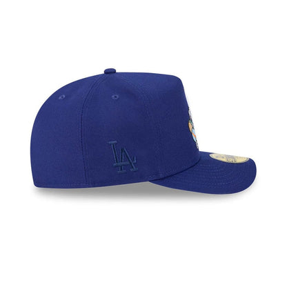 This is a LA Dodgers MLB Cartoon Dark Blue 59FIFTY A-Frame Fitted Cap 6