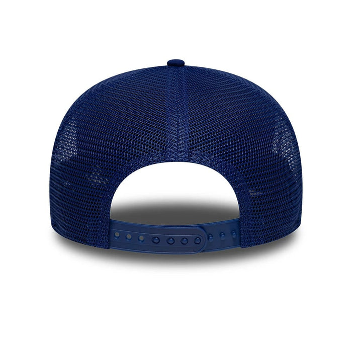 Pictured is this MLB Circles LA Dodgers 9SEVENTY Stretch Snap cap in dark blue. 5