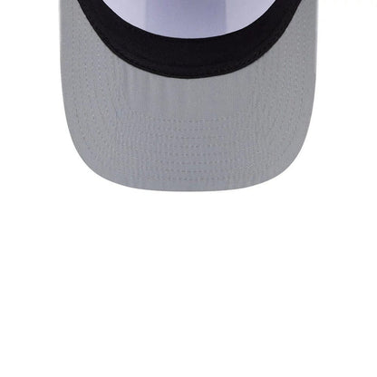 Pictured is this MLB Lines LA Dodgers 9FIFTY A-Frame Snapback cap in dark blue. 2