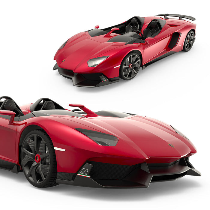 Lamborghini Aventador J RC Car 1/14 Scale Licensed Remote Control Toy Car with Working Lights by Rastar