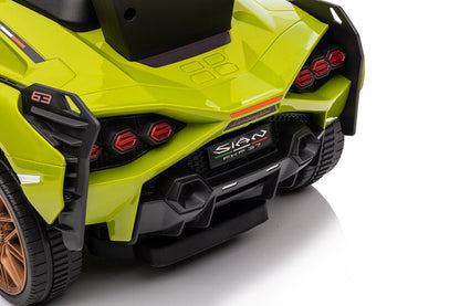 Lamborghini Sian Foot Baby Walker to Floor Push Pedal Ride On Car with Music and Lights