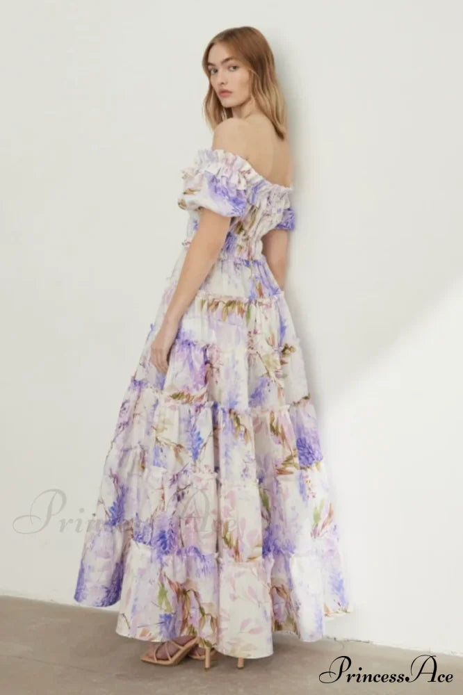 Lavander Maxi Stylish Boho Dress
