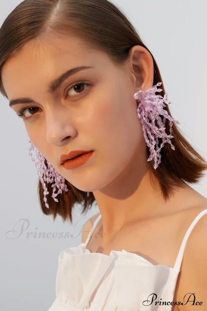 Lavender Diamond Earrings | Dress In Beauty