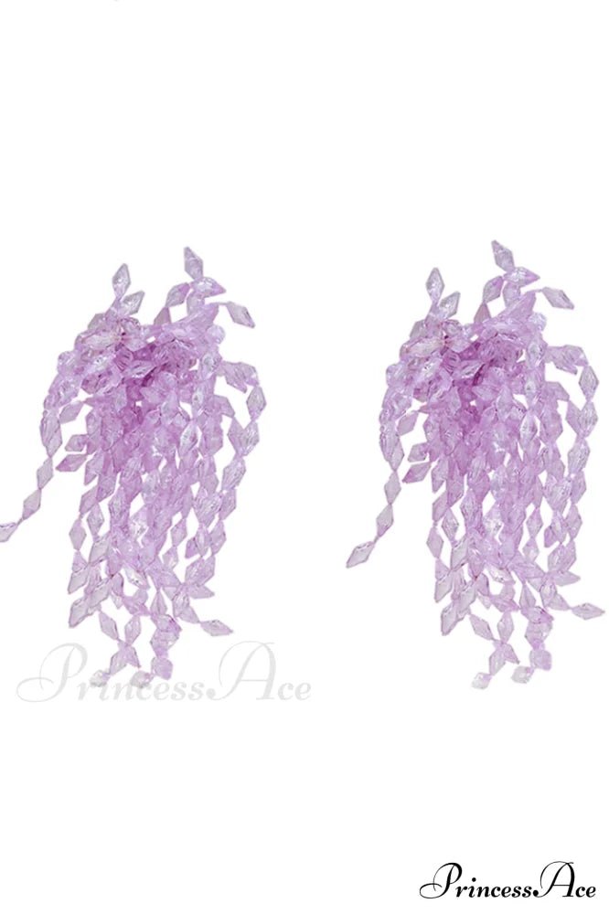 Lavender Elegant Diamond Earrings