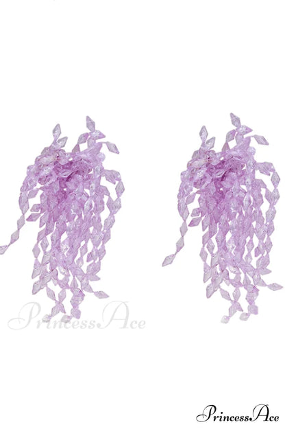 Lavender Elegant Diamond Earrings