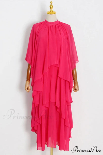 Layered Silk-Georgette Gown | Dress In Beauty