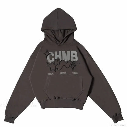 Letter Graphic Oversized Hoodie black 5 / S
