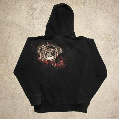 Letter Graphic Retro Hoodie