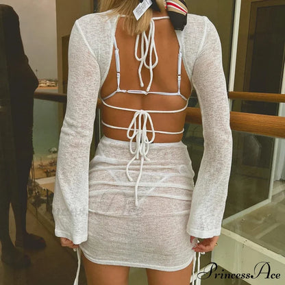 Lily Elegant Knitted Dress Dresses