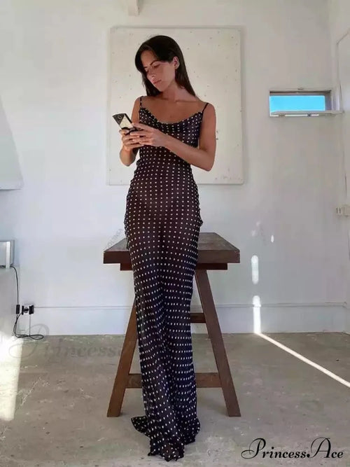 Lolita Elegant Maxi Dress Black / S