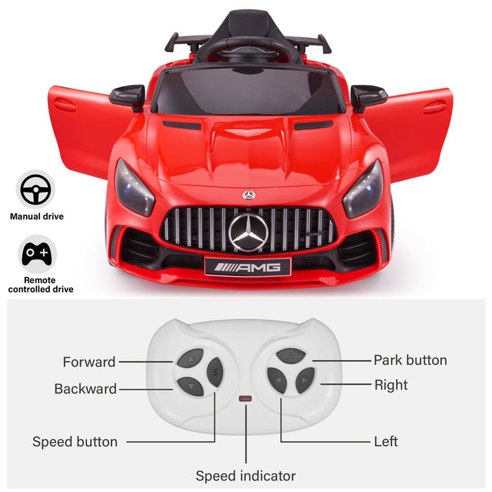 Mercedes Benz AMG GTR 12V 1 Seater Ride On With Parental Control