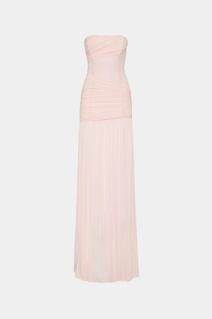 Misha Ember Wrapped Maxi Dress - Dusty Pink