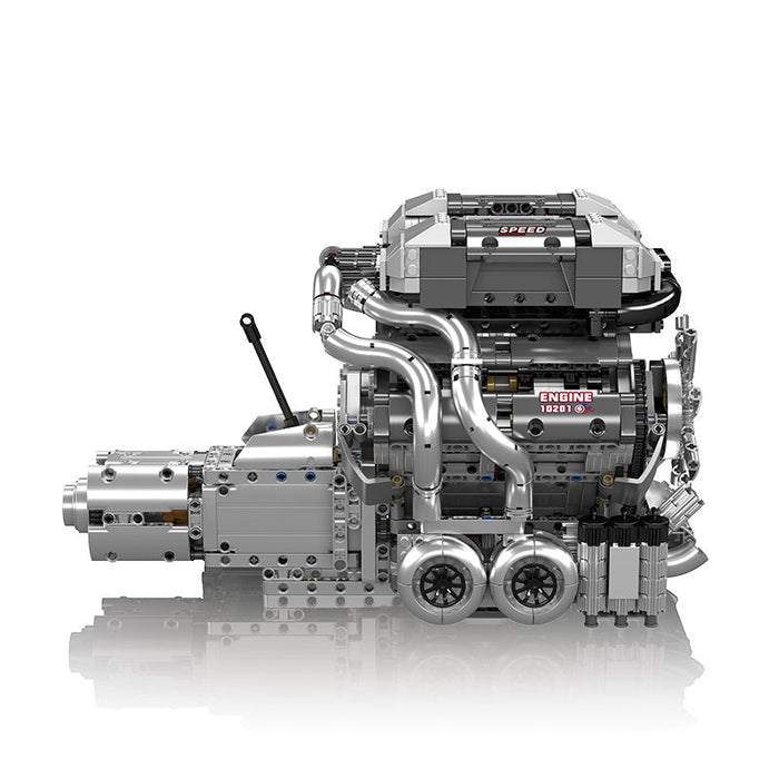 Mould King 8.0L W16 Quad Turbo Engine - 2024Pcs