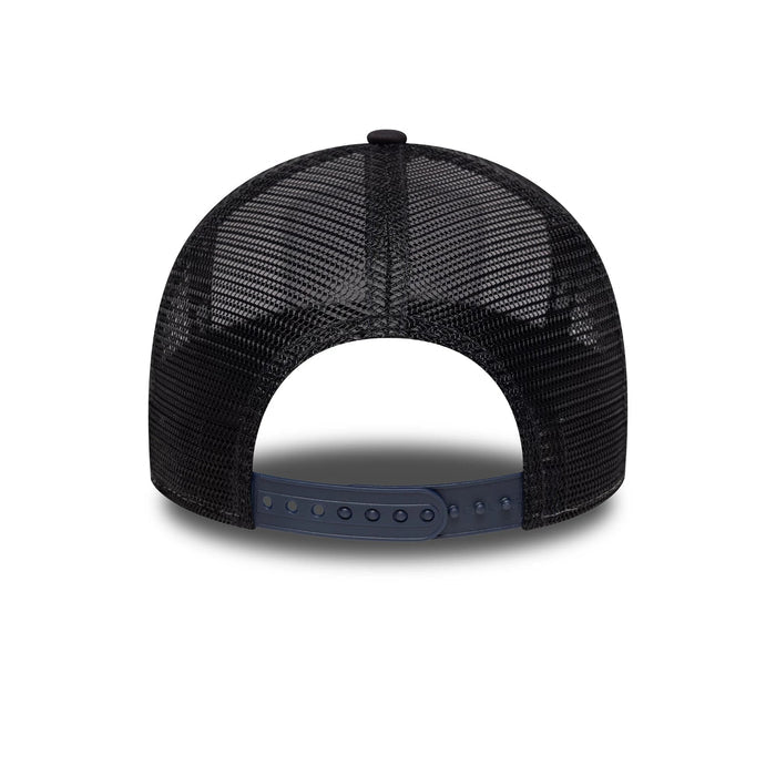 This is a New Era London Navy 9FORTY A-Frame Trucker Adjustable Cap 6