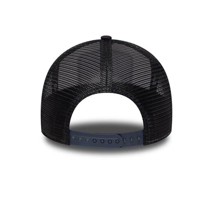 This is a New Era London Navy 9FORTY A-Frame Trucker Adjustable Cap 6
