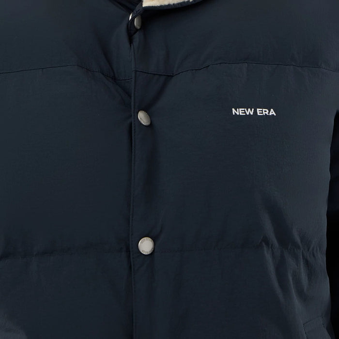 The Male model is wearing  New Era Organic Boa Neck Navy Jacket 6