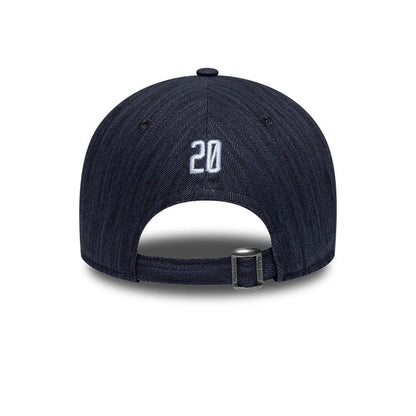 Pictured is this New Era Street Archived 9FORTY cap in navy. 2