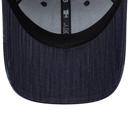 Pictured is this New Era Street Archived 9FORTY cap in navy. 7