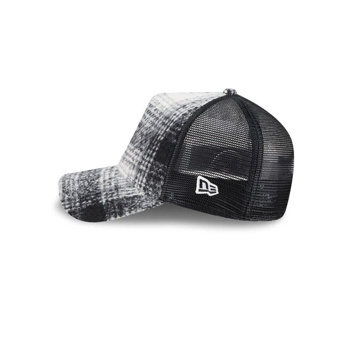 Pictured is this New Era 9FORTY A-Frame Trucker cap in white. 5