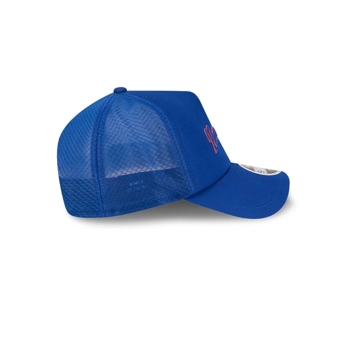 Pictured is this MLB Batting Practice 2026 New York Mets 9FORTY Apex cap in Blue. 6