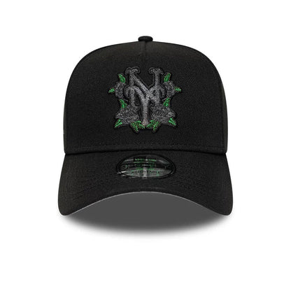 Pictured is this MLB New York Mets 9FORTY A-Frame cap in black. 3