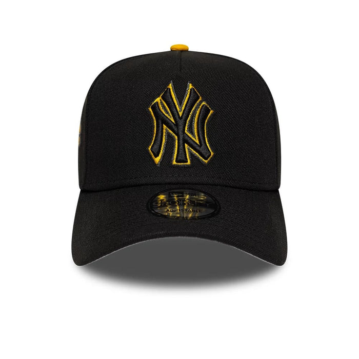 Pictured is this MLB Cooperstown New York Yankees 9FORTY A-Frame cap in black. 3