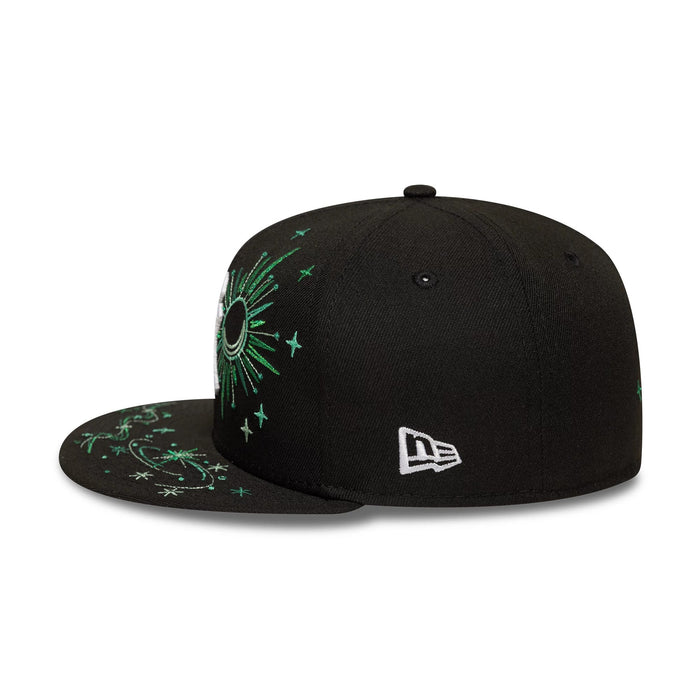 This is a New York Yankees MLB Zodiac Black 59FIFTY Fitted Cap 4