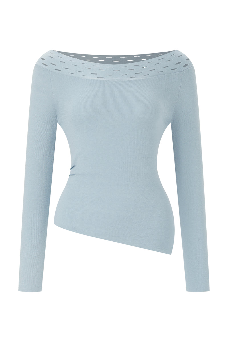 Off shoulder knit top