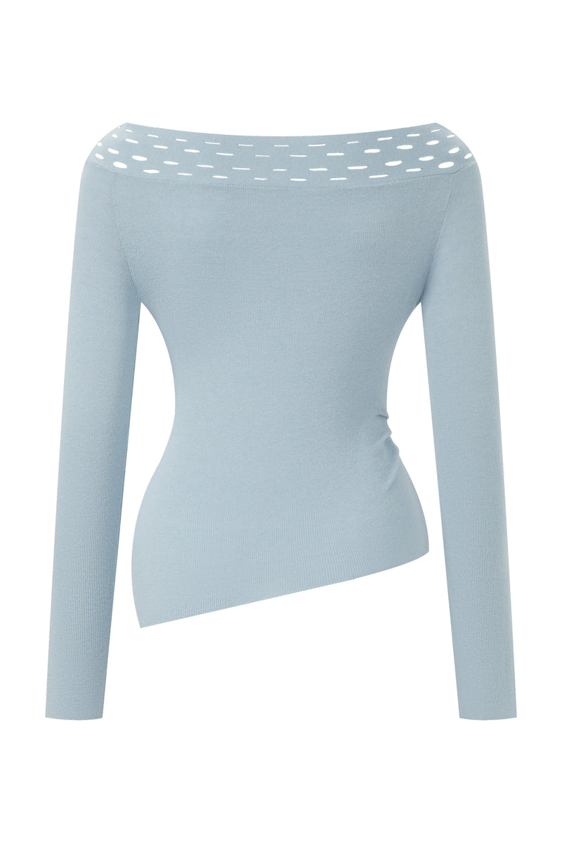 Off shoulder knit top
