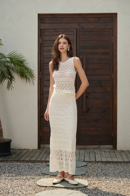 Openwork Knit Set