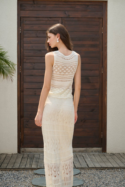 Openwork Knit Set