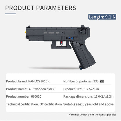 Panlos 670010 G18 Pistol Gun Brick