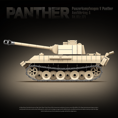 Pantehr V Tank - 472Pcs