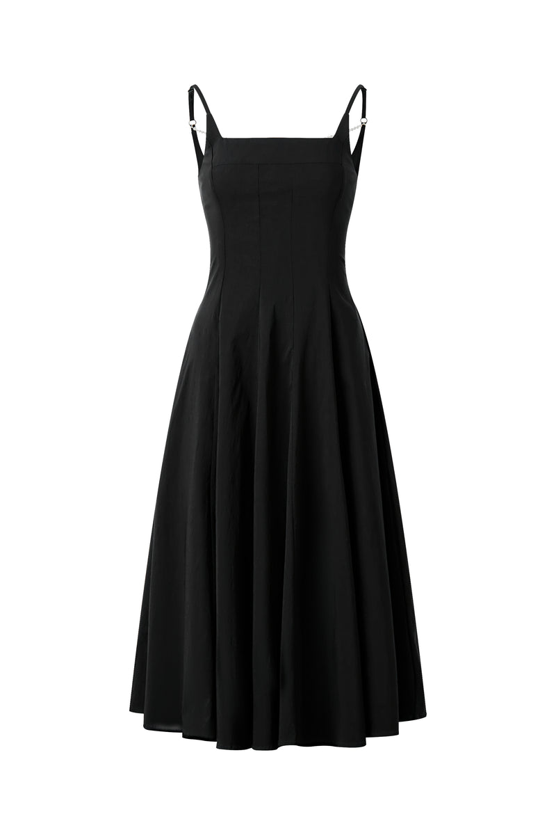 Pearl back midi dress