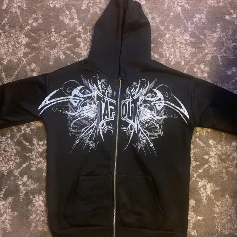 Prayer Portrait Black Zipper Hoodie black 2 / S